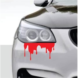 Blood Drip Slime Decal Sticker Car Truck Window Windshield Headlight Trunk Exterior JDM Auto Offroad Outdoor Adventure Travel Wanderlust Explore Camp Nature Hike Men Women Boys Girls Inspirational Cute Horror Creepy Funny Trendy Speed Racing