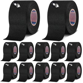 Outus Wire Harness Cloth Electrical Tape Wire Loom Tape Wiring Harness Automotive Heat Proof Cloth Tape for Automotive Electrical Wrap Protection Insulation Cable Fixed (12 Roll,50 mm)