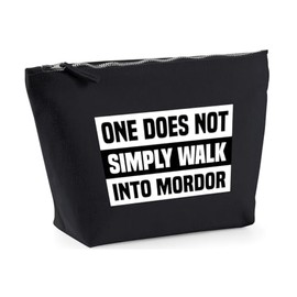 Hippowarehouse One Does not Simply Walk into Mordor Printed Make up Cosmetic wash Bag 18x19x9cm
