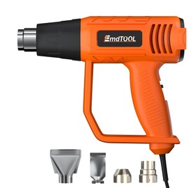 Heat Gun 2000W, Hot Air Gun Variable Temperature Control 300°C - 600°C, Electric Heat Guns with 2 Temperature Modes, 1.5s Fast Heating, for Paint Stripping, Crafts, Resin, Orange