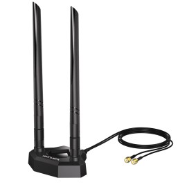 WAVLINK WiFi 6E Tri-band Extension Antenna 2.4GHz 5GHz 6GHz WiFi Antenna for PCIe Router