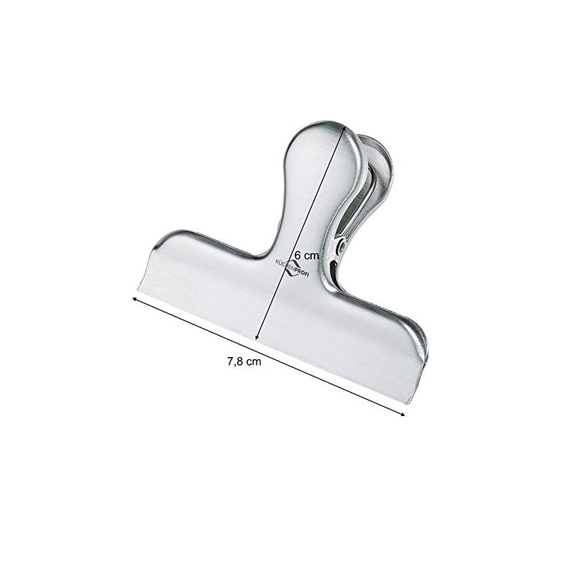 Kuchenprofi Pack Of 2 S/S Small Closing Clips For Food