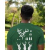 Hunting Buck Head and Tracks Deer Stencil, 8.5 x 11
