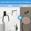 JUYSON Adhesive Hand Towel Holder for Bathroom, No Drill Towel