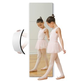 Full Length Mirror for Kids Safety Shatterproof Mirror, Plastic Wall Mirror, Made Of Acrylic Plexiglass Mirror,4 Pcs 13.5"x13.5", Long Bedroom Door Closet Mirror, Workout For Home Gym Body Mirror