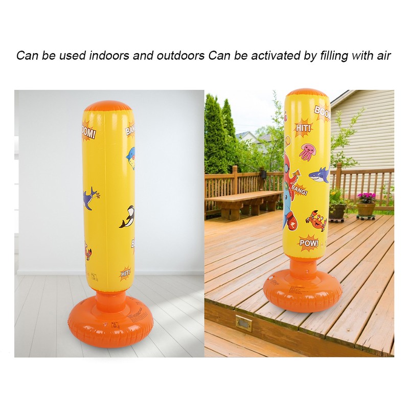 Inflatable Boxing Column Children Kids Hitting Punching Bag Sandbag Pressure
