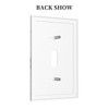 Wpshijia Light Switch Cover Plate Gold White Butterfly Luxury Abstract