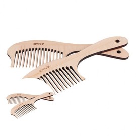 Cypress Wood Long Comb for Wavy & Men's Hair (1pc) Portable Hair Comb