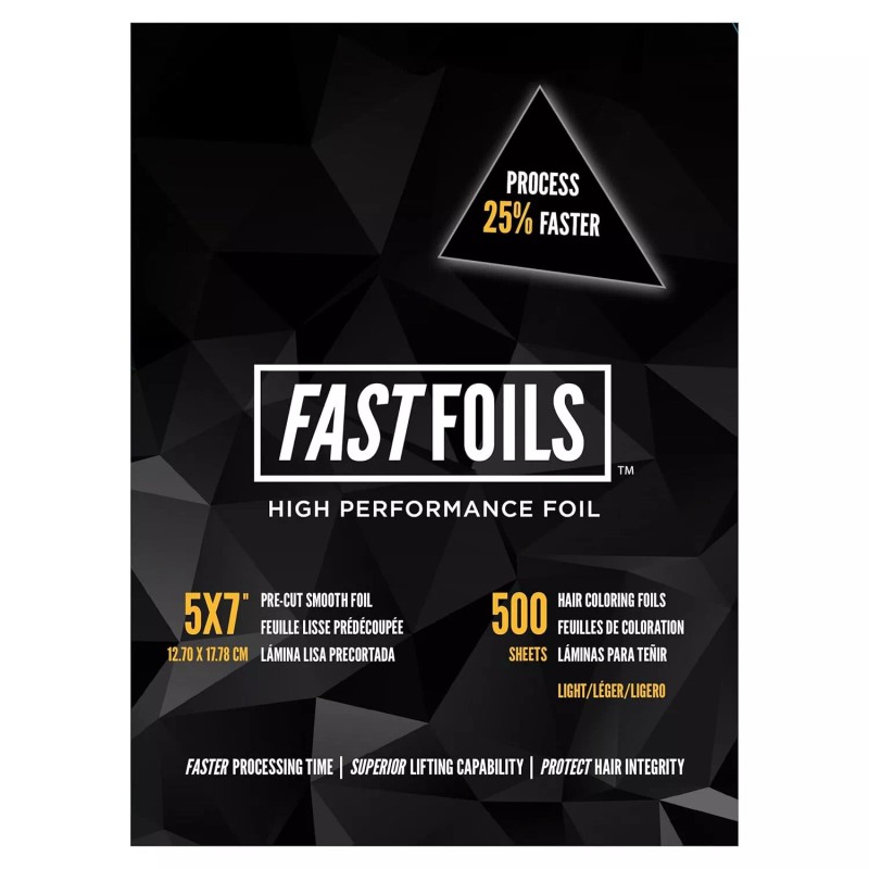 FASTFOILS 5"x7" Inches Pre Cut Foils - 500 Sheets