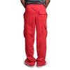 G-Style USA Men's Solid Fleece Heavyweight Cargo Pants FL77 -