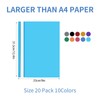 20Pcs Plastic A4 Project Folders: A4 Display Folder Presentation Folders