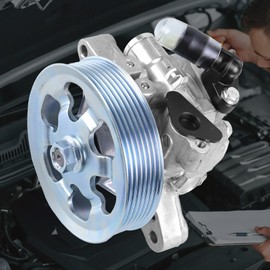 21-5456 Power Steering Pump with Pulley Fit for Honda Civic 2006-2011 1.8L L4 Automotive Replacement Power Steering Pumps 55-5822, 56110-RNA-A01, 36-215668 Power Assist Pump