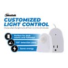 Westek Plug In Motion Sensor Outlet Light Control, 2 Pack