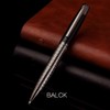 Ballpoint Pen, Twist Ballpoint Pen Quick Drying Black Stainless Steel