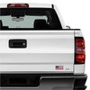 Patriot Accessories Red and Blue American Flag Metal Decal Auto