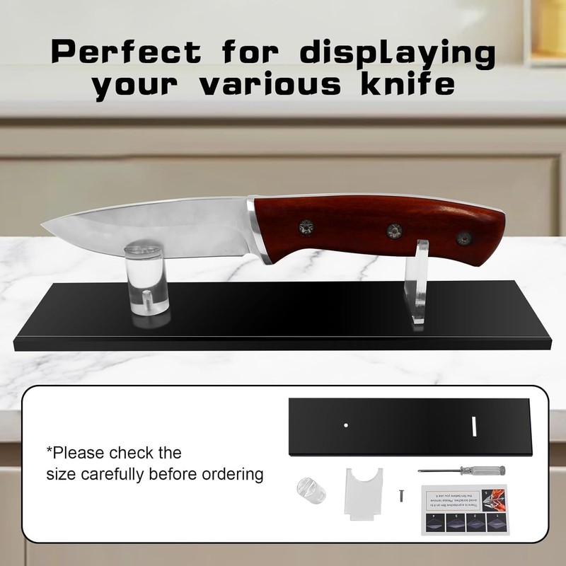 2 Pcs Acrylic Knife Display Stand, Knife Holder, Knife Display
