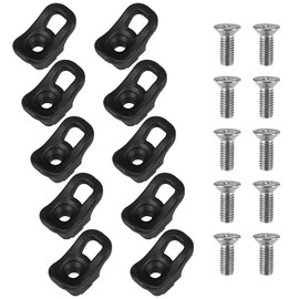 HUIOP Kayak Eyelet, 10 Pack Kayak Eyelet Tie Down Loop Deck Fitting Bungee Cord Kit Rigging Outfitting Pad Eye,Tie Down Loop Deck