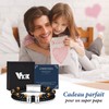 VNOX Armband Herren Lederarmband Schwarz : Geschenk für Papa Bester