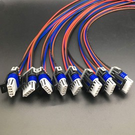 Set 8 Compatible with GM Ignition Coil Connector Wiring Pigtail Harness LS2 LS7 D581 D585 Truck