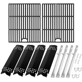 BQMAX Grill Replacement Parts for Nexgrill 4 Burner 720-0830X, Grill Grate, Grill Burner and Heat Plates for Nexgrill Replacement Parts, Grill Parts Kit for Nexgrill 720-0830X Replacement Parts