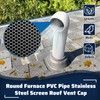 Pearwow PVC Vent Termination Cap, 1 Pcs Roof Vent Cap