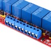 DC 12V 8‑Channel High Low Level Dyal Ttigger Relay Module