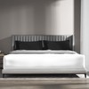 wyewye Single Fitted Sheet, White, 90x190 cm with 40 cm