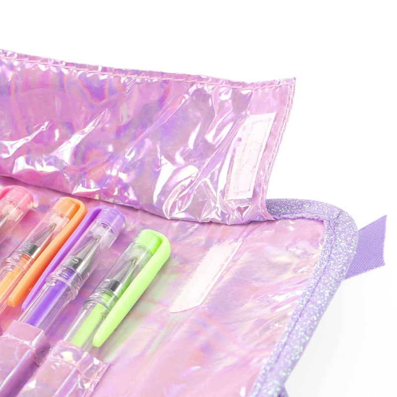 Girabrilla Nice Group Purple Down Effect Pencil Case for Girls