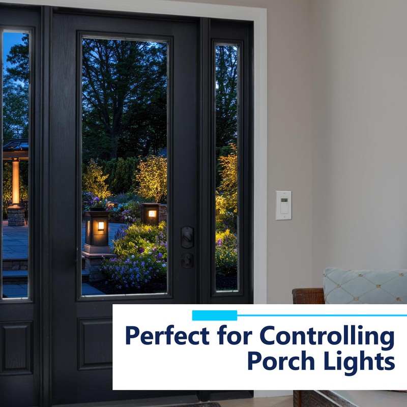 LIDER Programmable Digital Timer Switch for Lights, Fans, Motors, 7-Day