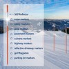 20Pcs 5/16" Driveway Marker Reflective Driveway Poles Fiberglass Snow Stakes