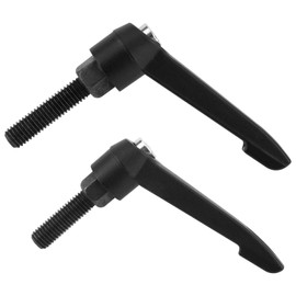NQEUEPN Set of 2 Push Adjustable Handles for Exercise Bike Seat and Handlebars, L Handle Alloy Exercise Bike Parts Compatible with Peloton Original Bike & Bike+