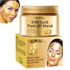 Gireatick 24K Gold Peel Off Face Masks, Anti Wrinkle Anti Aging Facial Mask, Deep Skin Clean, Oil Control, Shrink Pores, Purifying Acne, Skin Care Face Lifting Firming Mask for Man & Women