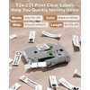 MarkDomain Laminated 0.47" White Label Tape Replacement for Brother TZe-231