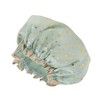 VOCOSTE Shower Cap Hair Cap Dots Double Layer Waterproof Reusable