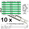 Stahlia Drawer Runners (10 Pieces) Partial Extension Height: 17 /