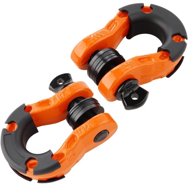 3/4" D-Ring Shackle, 2 Pack Alloy Steel Shackles 66139 lbs