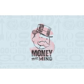 CafePress Monopoly Money On My Min Sticker (Rectangle 50 pk)