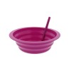 Arrow Sip-A-Bowl With Built In Straw, 22 Oz, Blue, Pink,