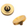 ZZHXSM 2PCS Gold Concave Camera Shutter Buttons 0.43 inch Diameter