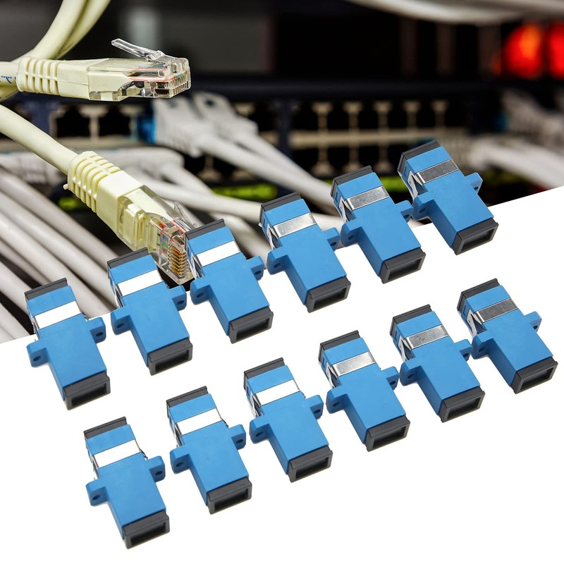 Acoplador de Fibra óptica de 50 Piezas, Adaptador de Conector