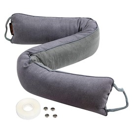 36 Inches Door Draft Stopper, Under Door Noise Blocker, Bottom Door Seal Noise and Air, Door Guard Saving Energy - Gray