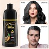 Black Hair Dye Shampoo 3 in 1, Shampoo Tinte para