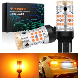 WINETIS Replacement for 7443 LED Bulb CANBUS Ready 7440 7444 T20 Turn Signal Light Error Free Blinker Anti Hyper Flash, Upgraded Automotive Replacement Bulb- Amber Only(Pack of 2)