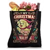 Maltese My Christmas Spirit Dog Santa Claus Elf Reindeer Tote