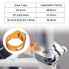 HARFINGTON Bike Seat Post Clamp 34.9mm Clip Aluminum Alloy Bicycle