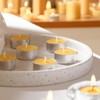 100-Pack Pure Beeswax Tealight Candles in Aluminum Cups - 4-5