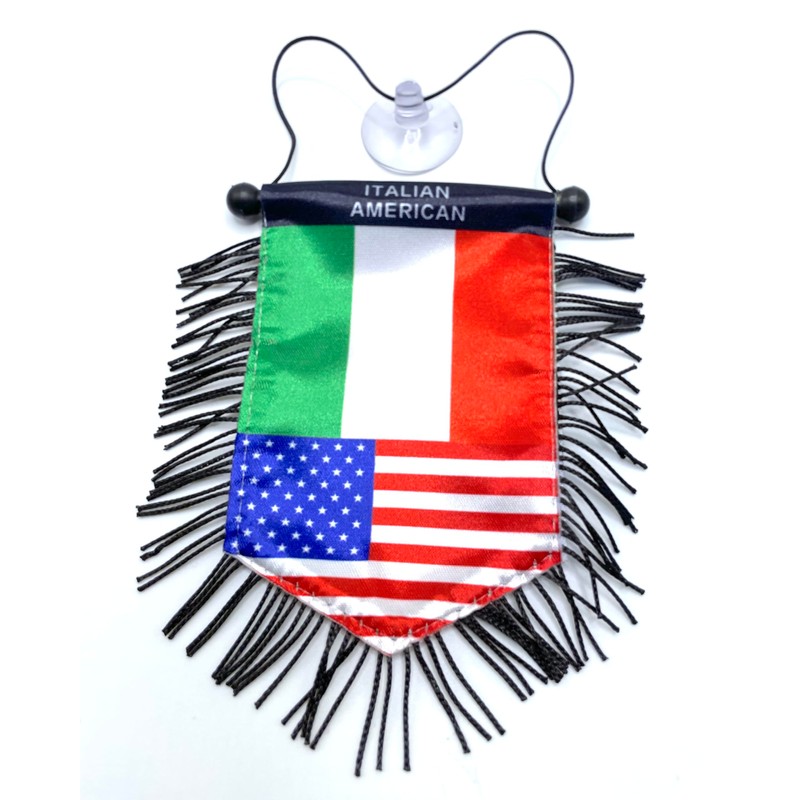 Italian American Flag Rearview Mirror Hanging Accessory – Celebrate Italy