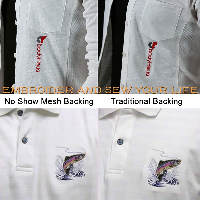 New brothread No Show Mesh Machine Embroidery Stabilizer Backing 10"