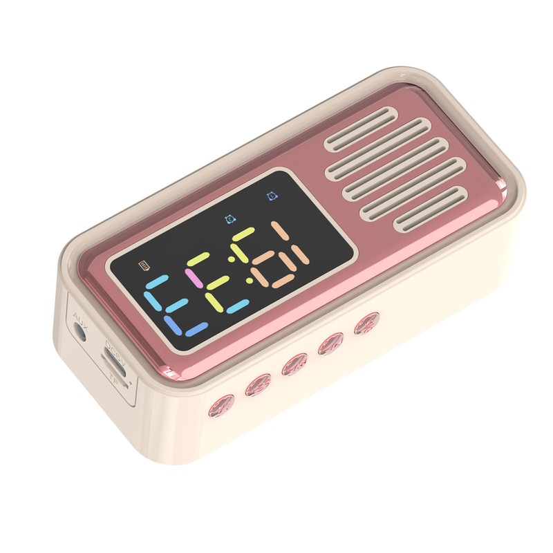 Bluetooth Speaker Portable Innovative Retro Tabletop Alarm Wireless Speaker with