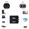 ALLVD HDMI to AV変換器外部アルミニウム合金材質HDMI to RCA変換サポートDeear 1080 Pアナログ変換オーディオ出力可能テレビ/PS 3/PS 4/PS